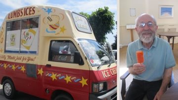 Ice cream van delights at Wakefield care home